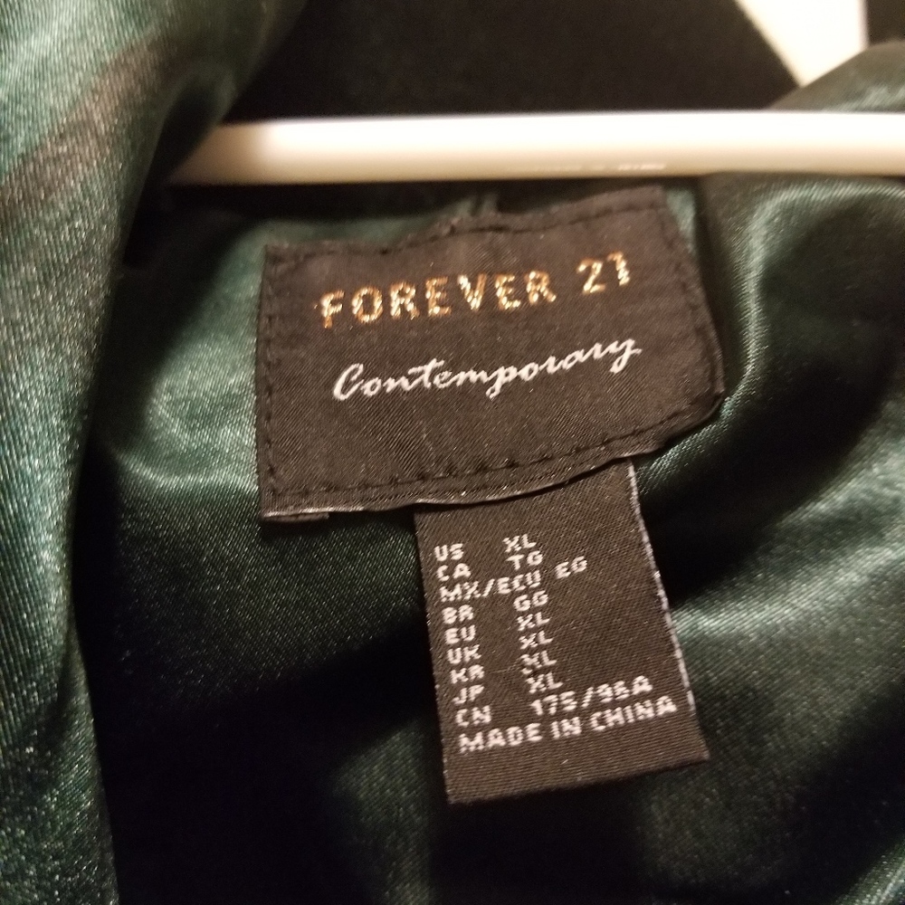 Emerald Green Cropped Jacket - image 3